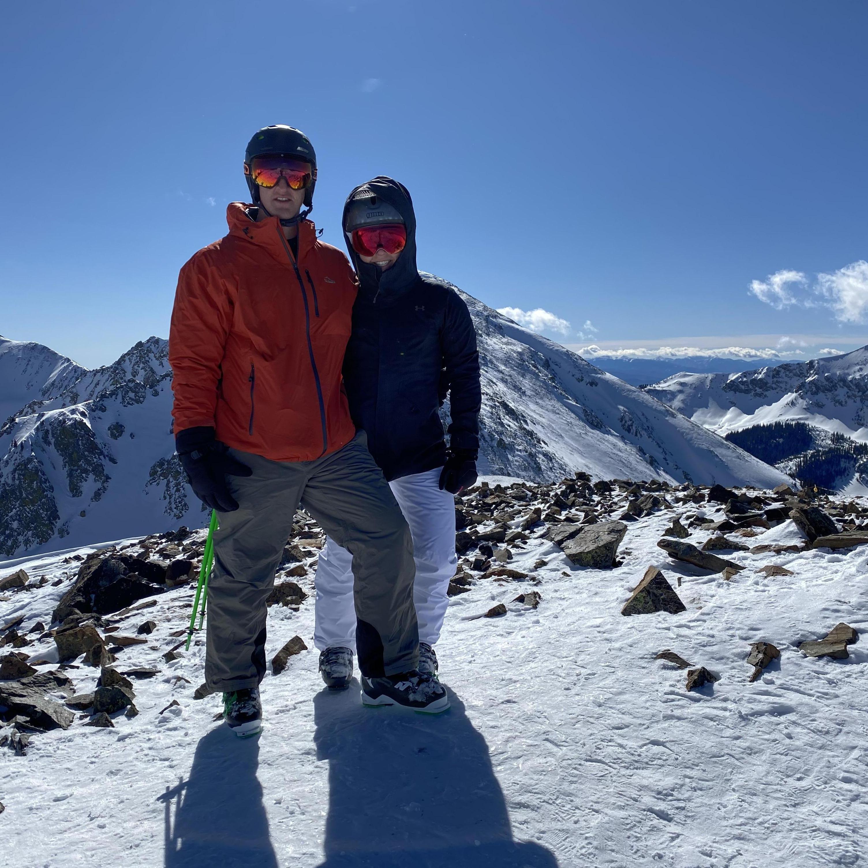 Hiking in our Ski boots this time! Up to Kachina Peak at Taos Ski Resort, New Mexico.
