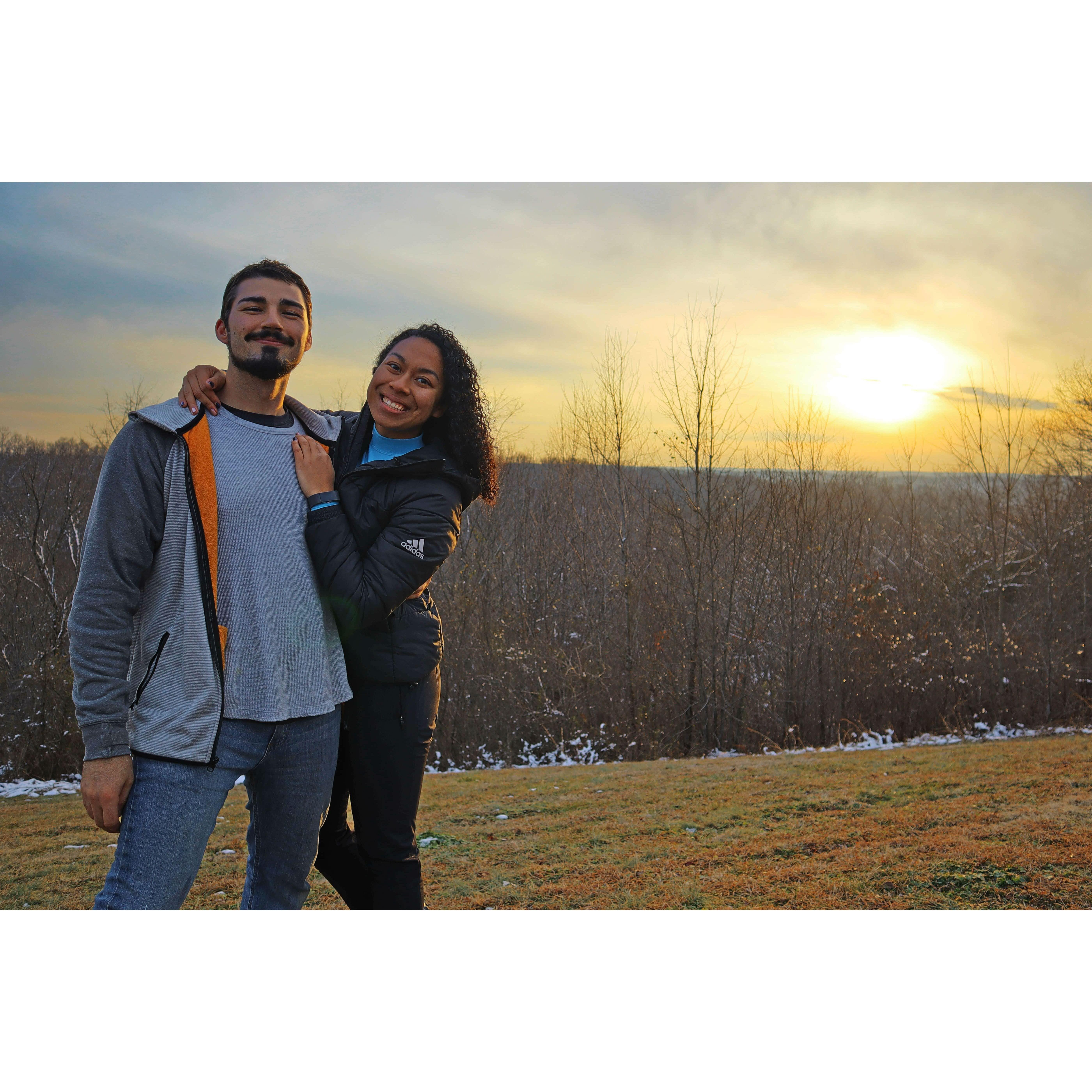 One of the MANY pictures taken on their 10 day road trip from Texas to New Jersey.