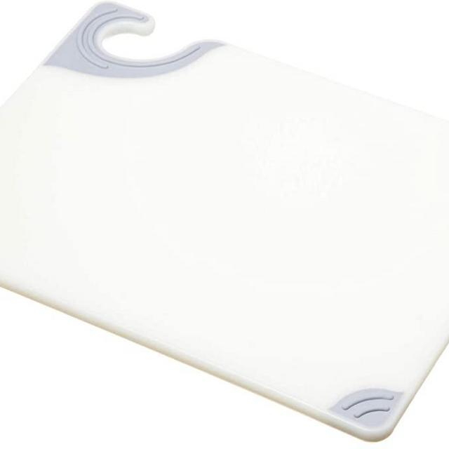 San Jamar - CBG912WH CBG912 Saf-T-Grip X-Pediter Co-Polymer Cutting Board, 12" Length x 9" Width x 3/8" Thick, White