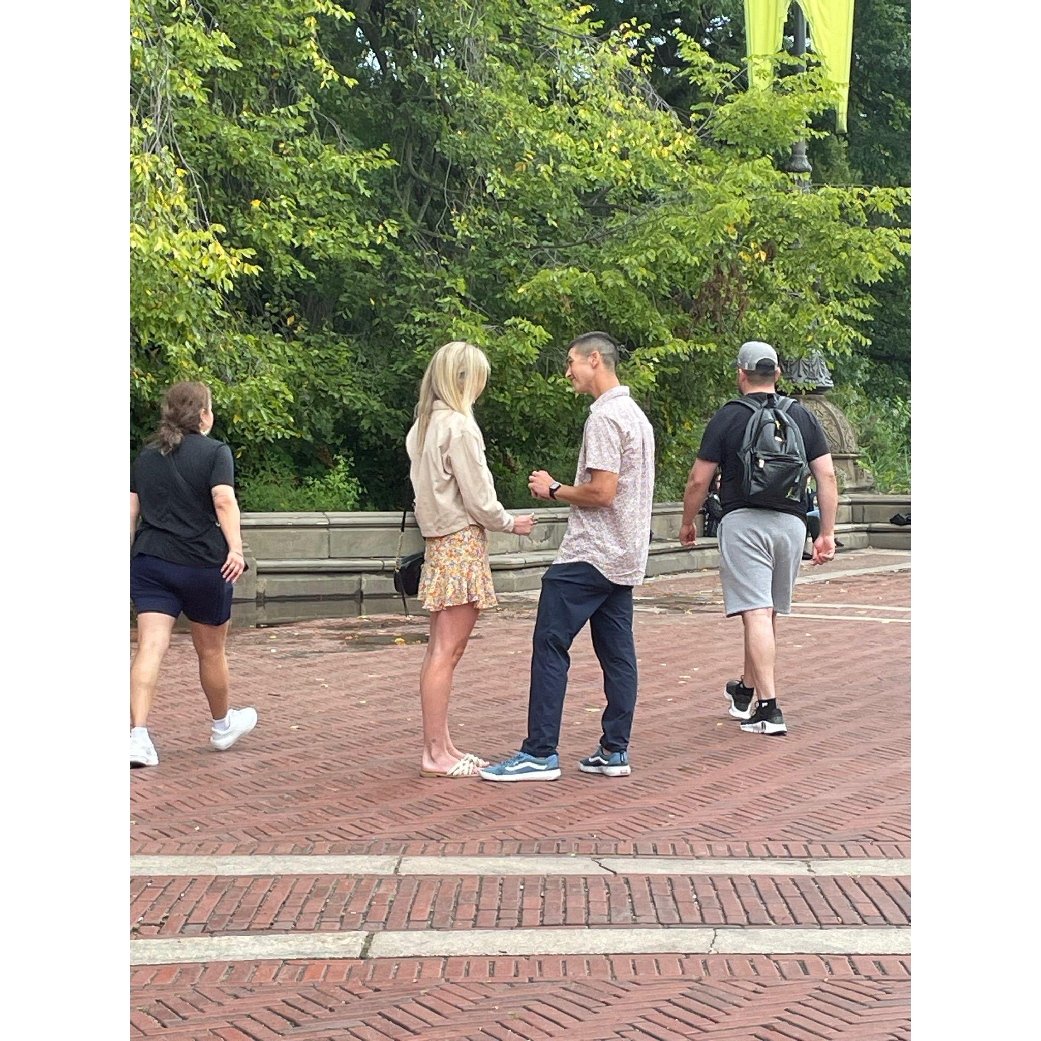 A random stranger captured our engagement!