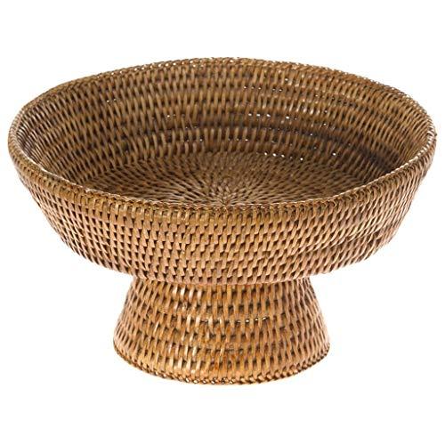 KOUBOO 1010067 La Jolla Rattan Fruit Bowl, 10.5 inches x 10.5 inches x 6.5 inches, Honey Brown