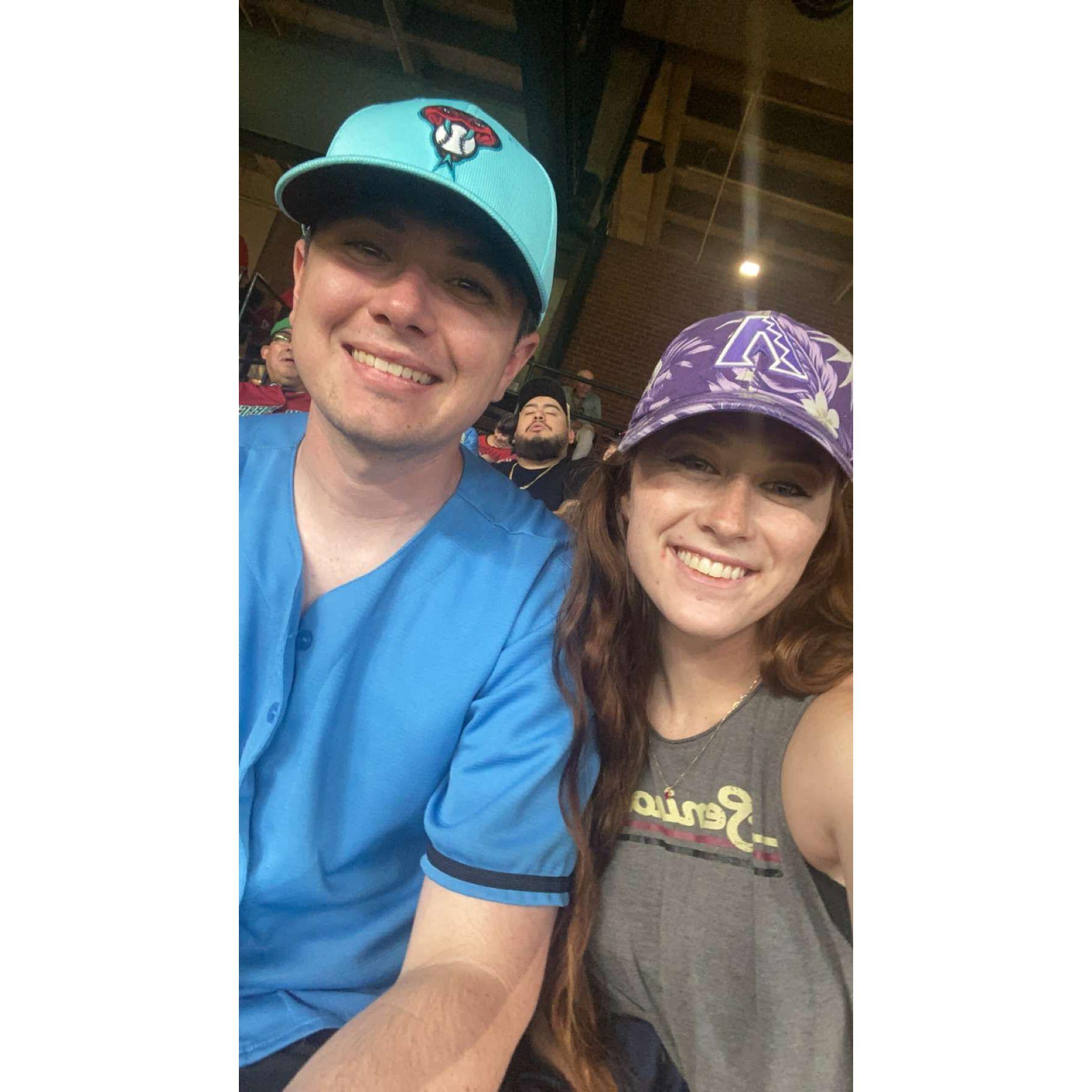 Neither of us are Diamondback fans...but when in Phoenix.