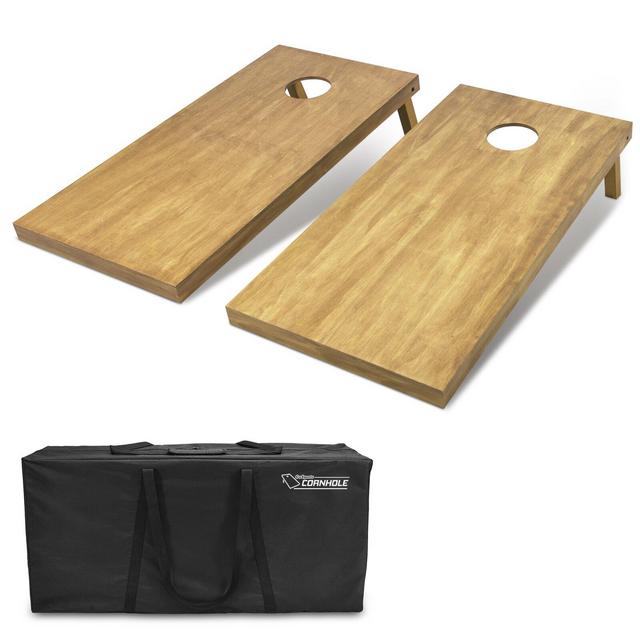 2' x 4' Gosports Regulation Solid Wood Cornhole Board with Carrying Case
