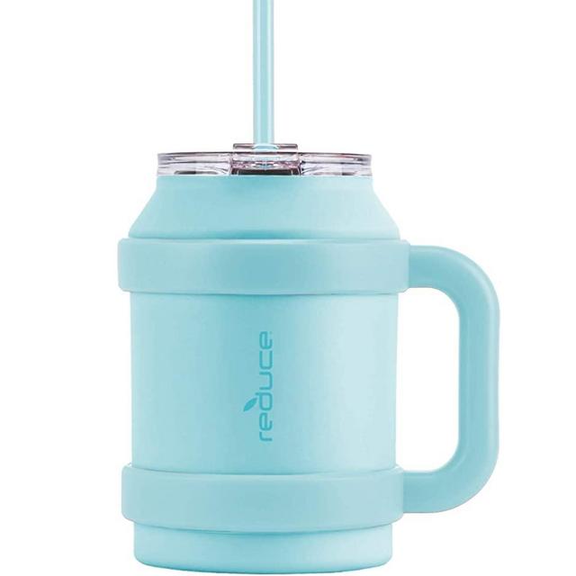 Reduce Tumbler Mug, 50 oz – Stainless Steel Insulated Mug with Handle and Lid and Straw, 36 Hours Cold – For Cold and Hot Drinks – Sweat-Proof Body, Dishwasher Safe – Gulf Stream, Powder Coat