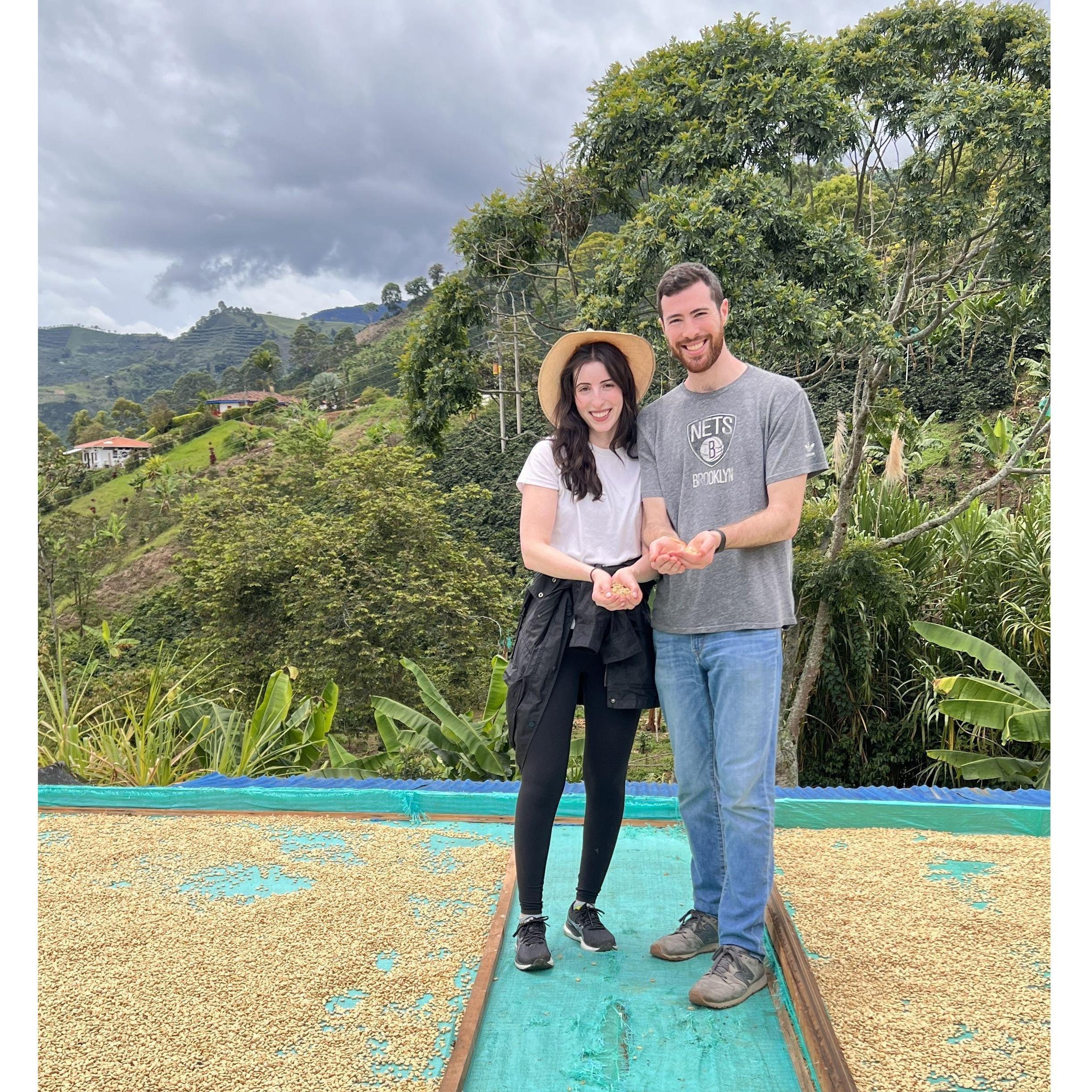 We bonded over our love of coffee - it was only a 'natural process' for us to explore Colombia's coffee culture in 2023.