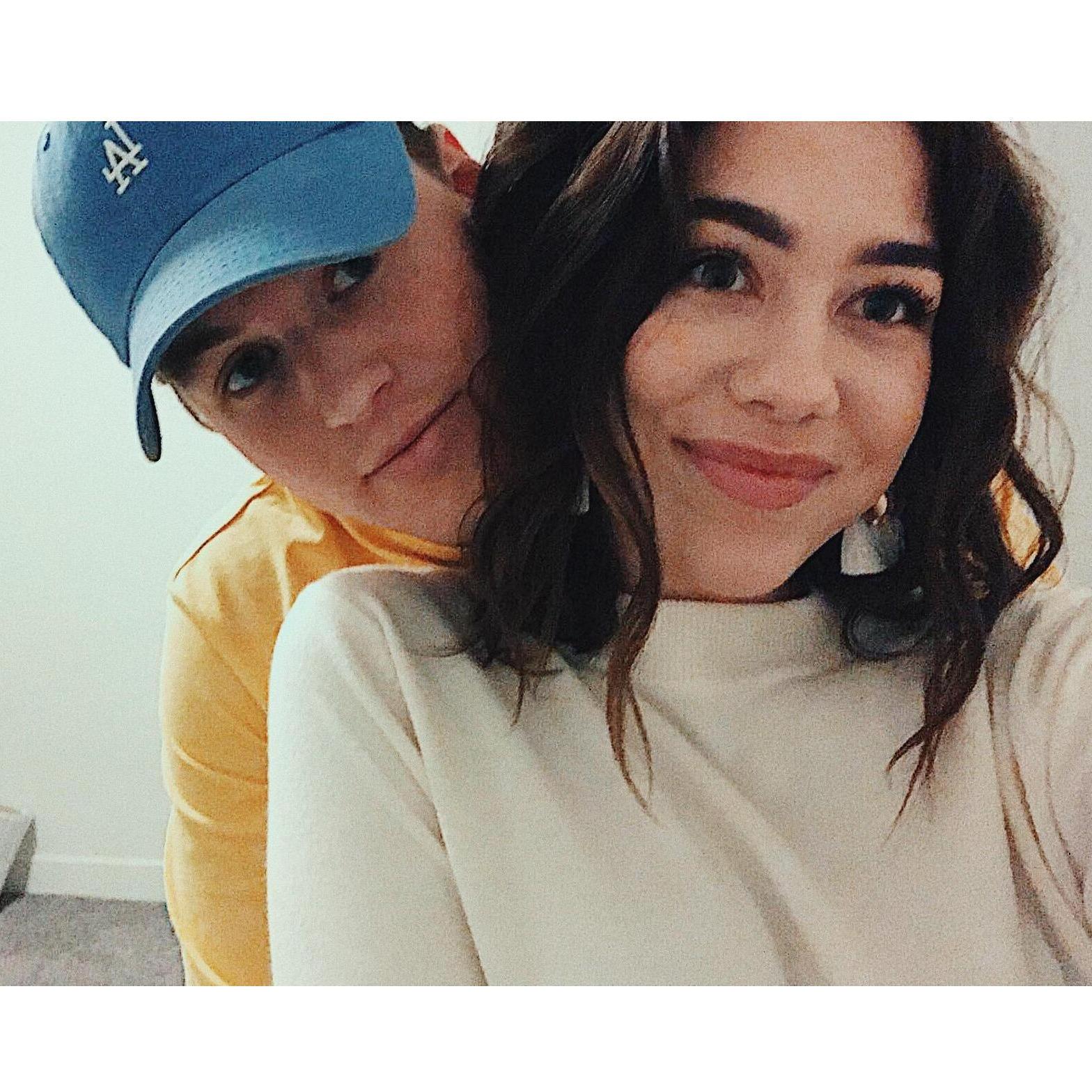 02/28/18 - their first selfie together