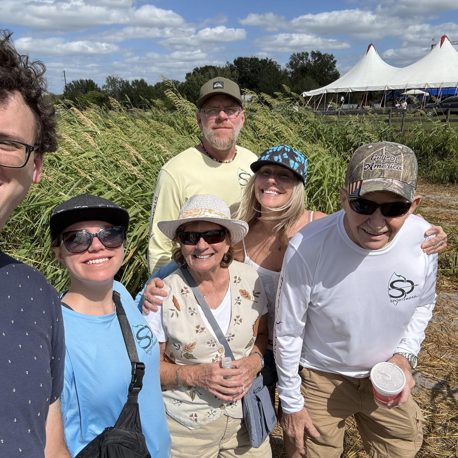 Visiting Hunsader Farm with Henley's family
