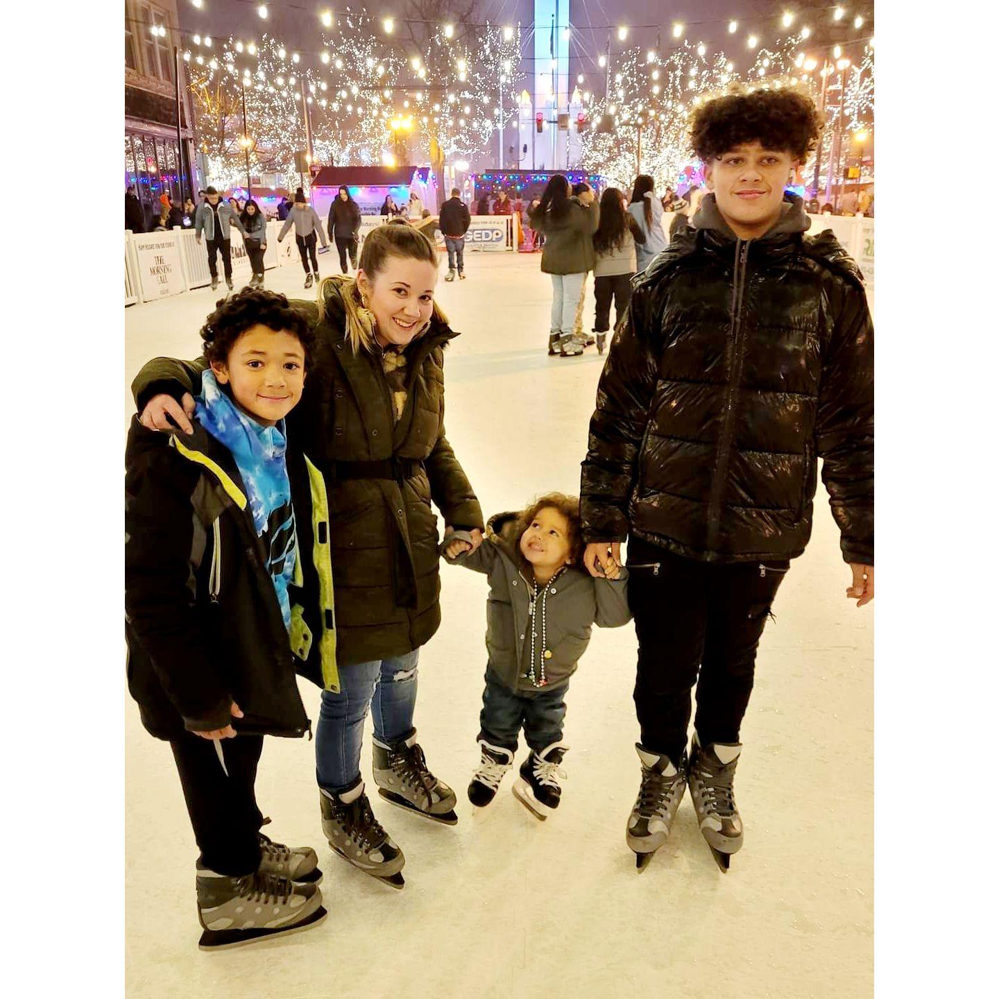 Ice Skating in Downtown Easton