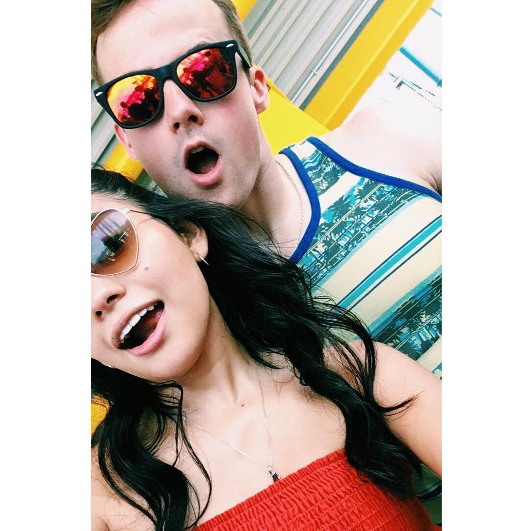 Luke and I at Cedar Point in Ohio.