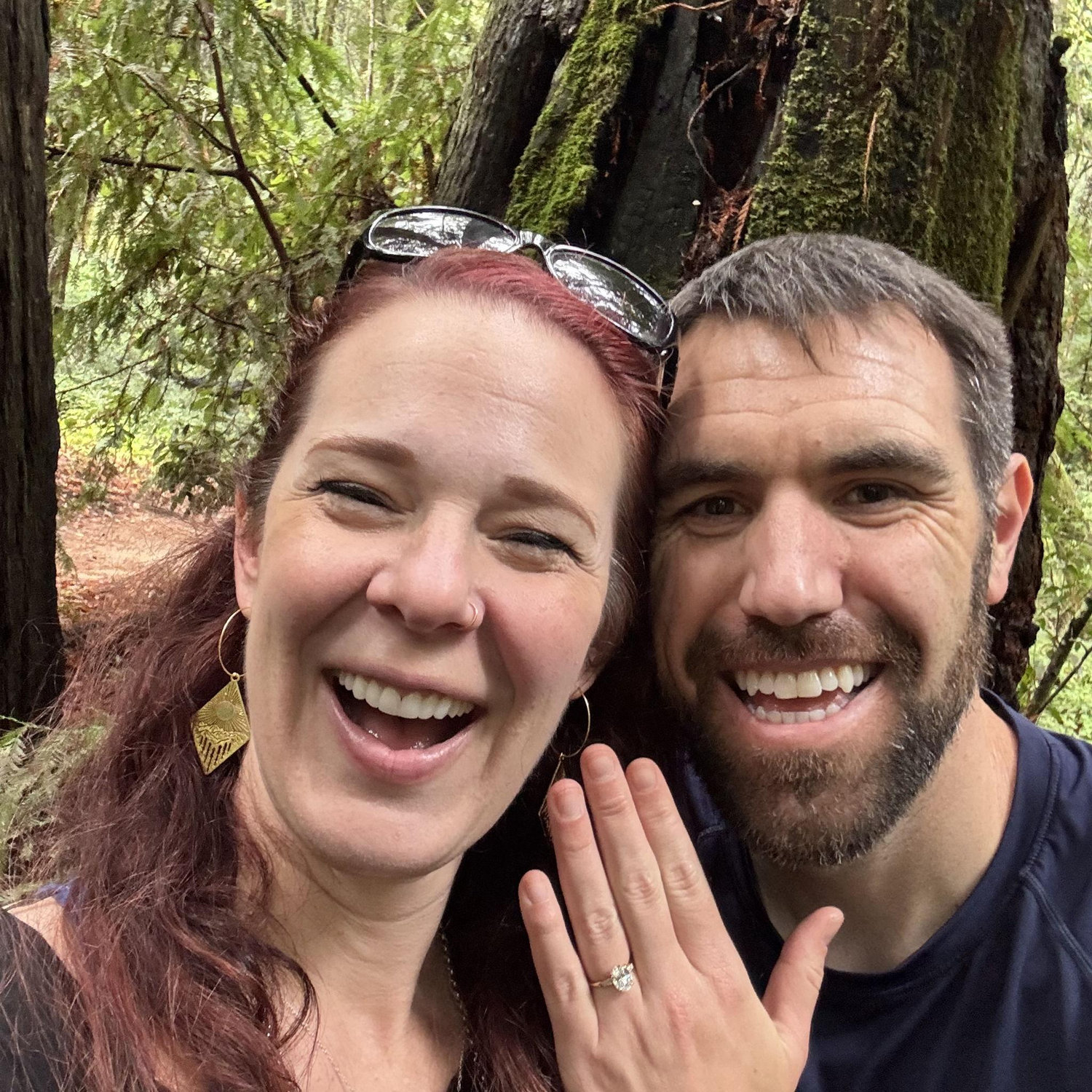 The day Ben proposed while hiking in the redwoods- and Kristen said yes! (November 2025).