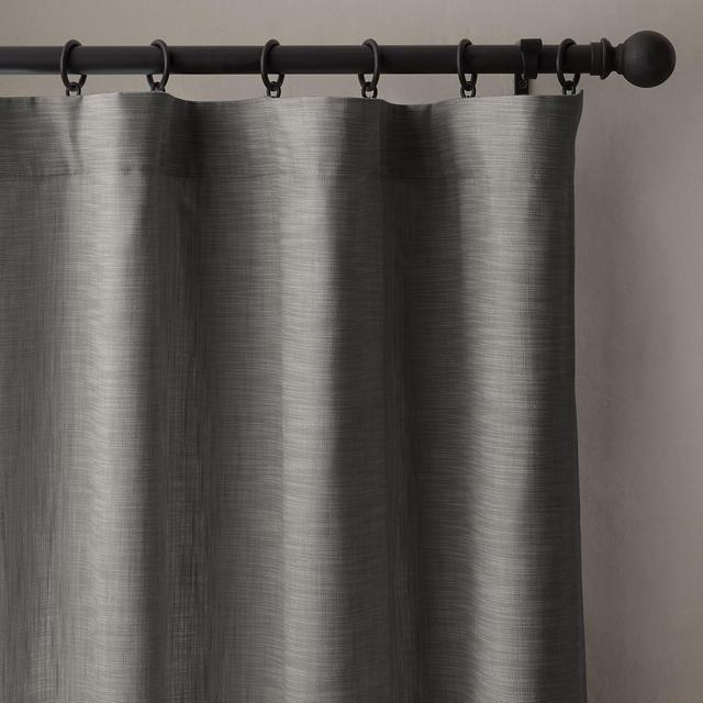 RH -Classic Linen Weave Drapery - Rod-Pocket