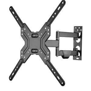 Best Buy essentials™ - Full Motion TV Wall Mount for Most 19–50" TVs - Black