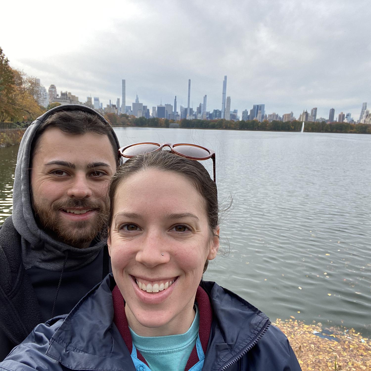 On a walk around the reservoir in Central Park