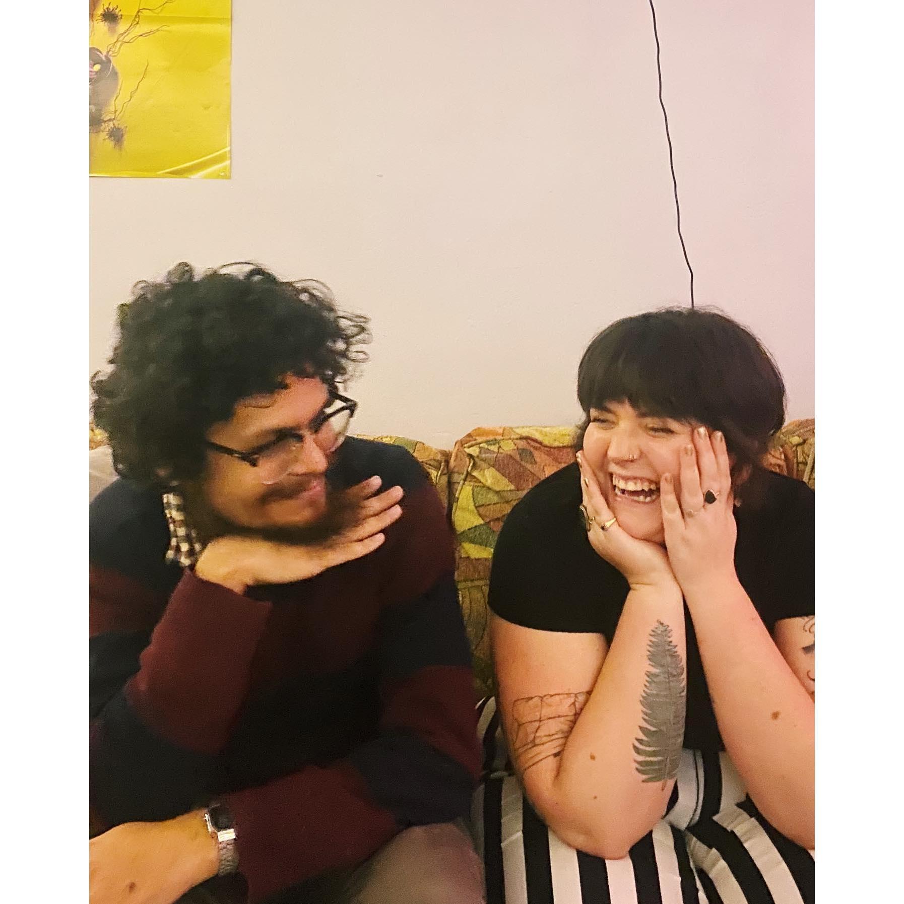 First Thanksgiving. Making each other laugh then, now, and forever.