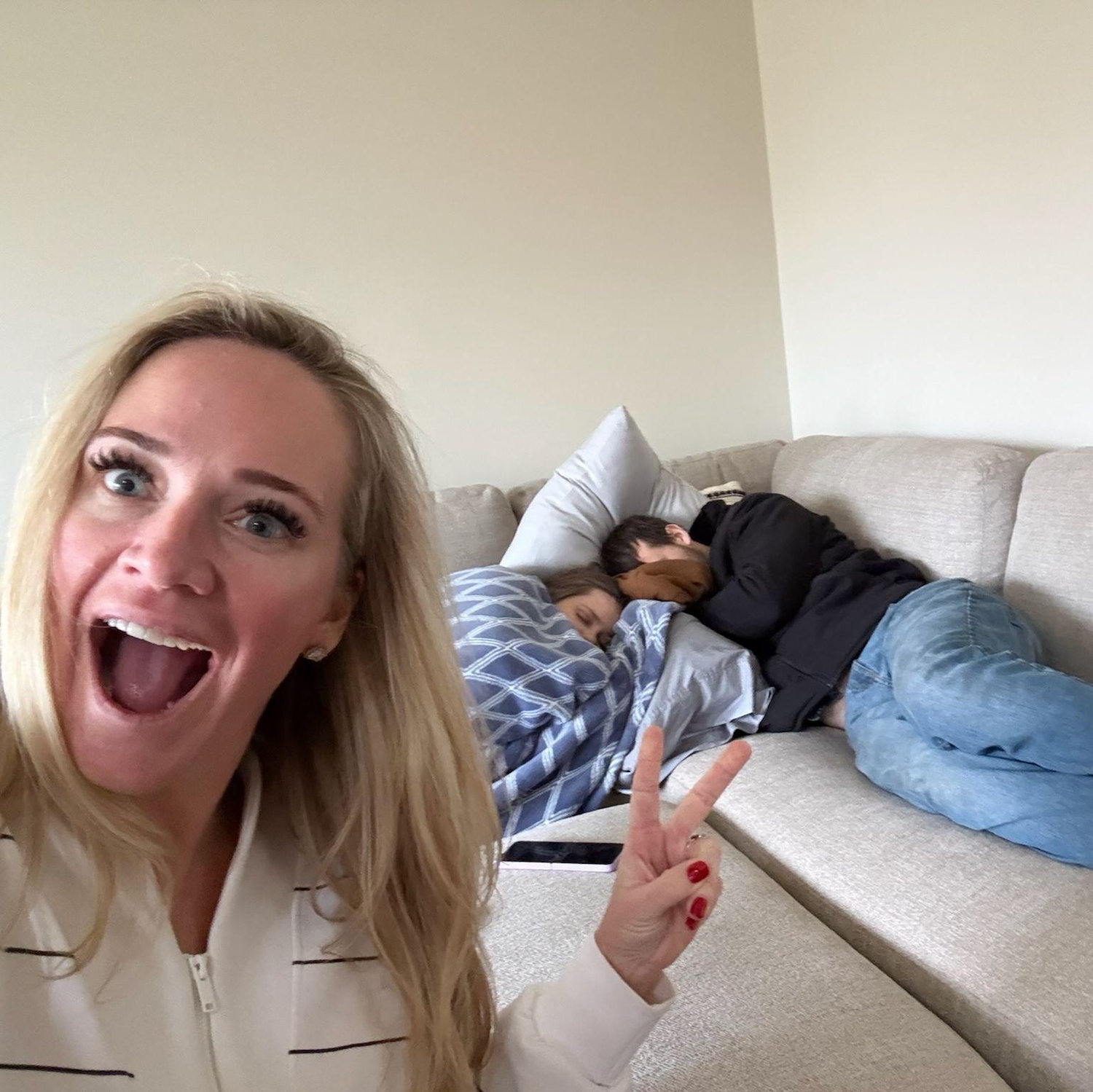 Turkey Day nap ft camera woman Courtney