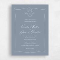 Blue Wedding Invitation - Lucille Classic