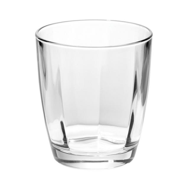 VIETRI Optical Clear Double Old Fashioned Glass