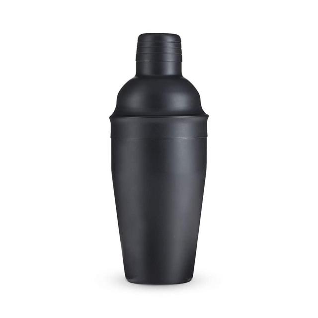 True Ash: 18-Ounce Matte Black Cocktail Shaker Mixing, 550ml