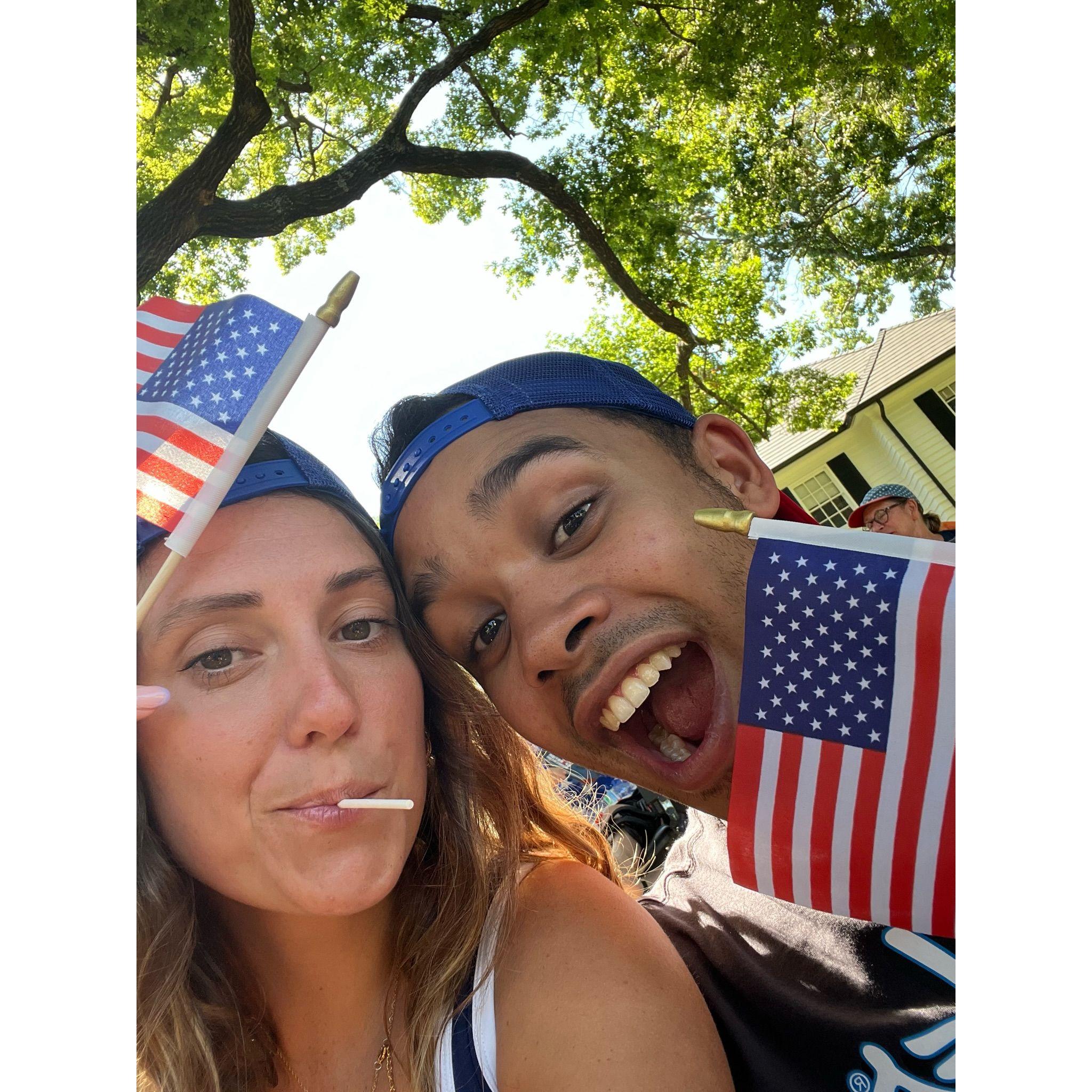 Gabe's first fourth of July