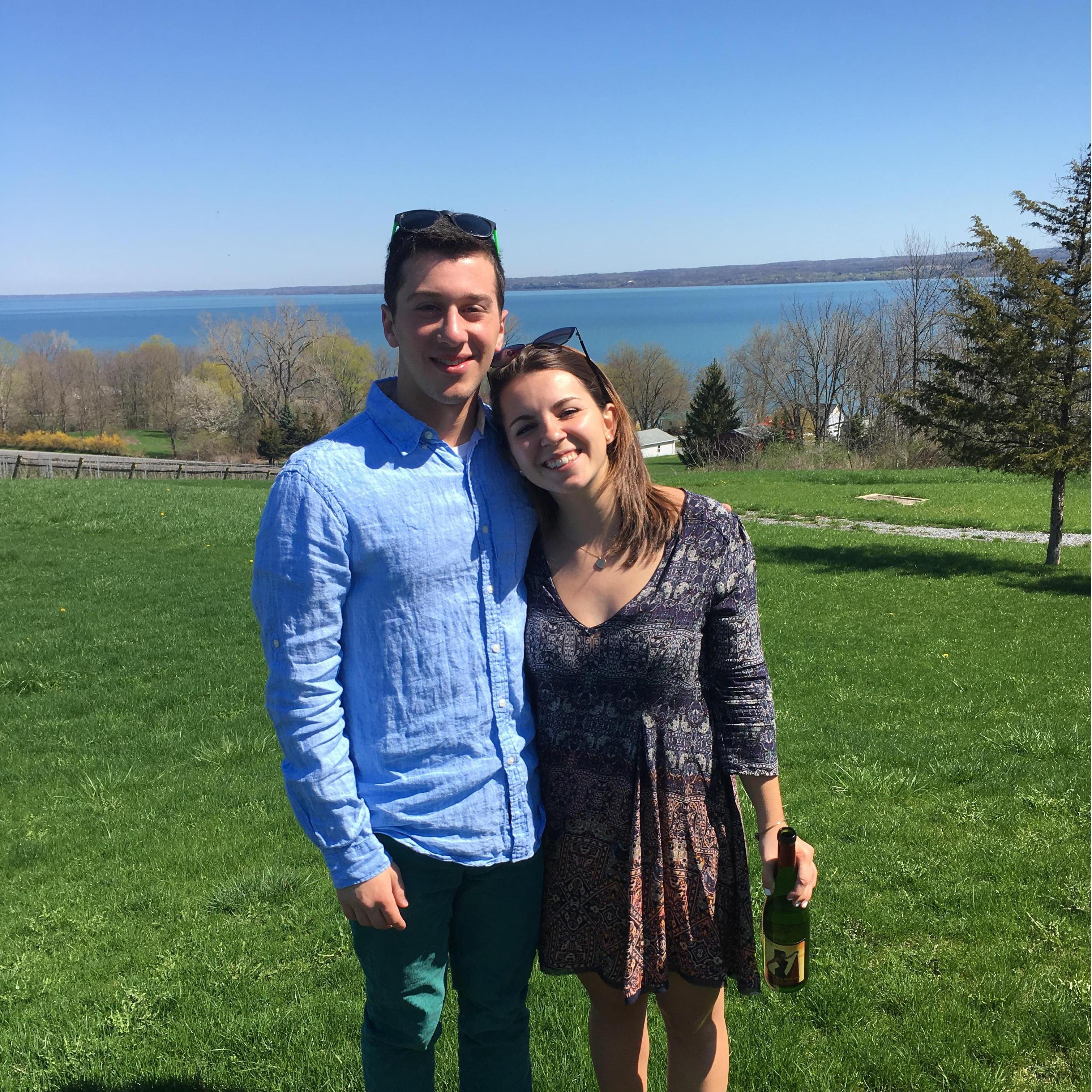 One of our first pictures together, taken at Stephen's wine tour.