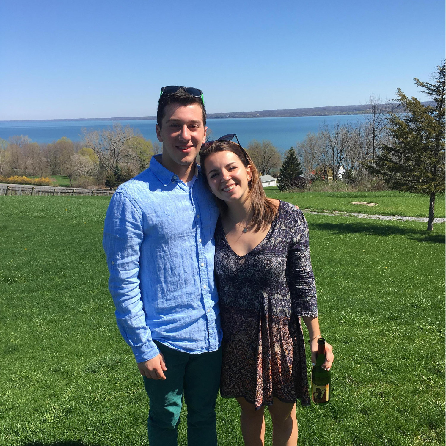 One of our first pictures together, taken at Stephen's wine tour.