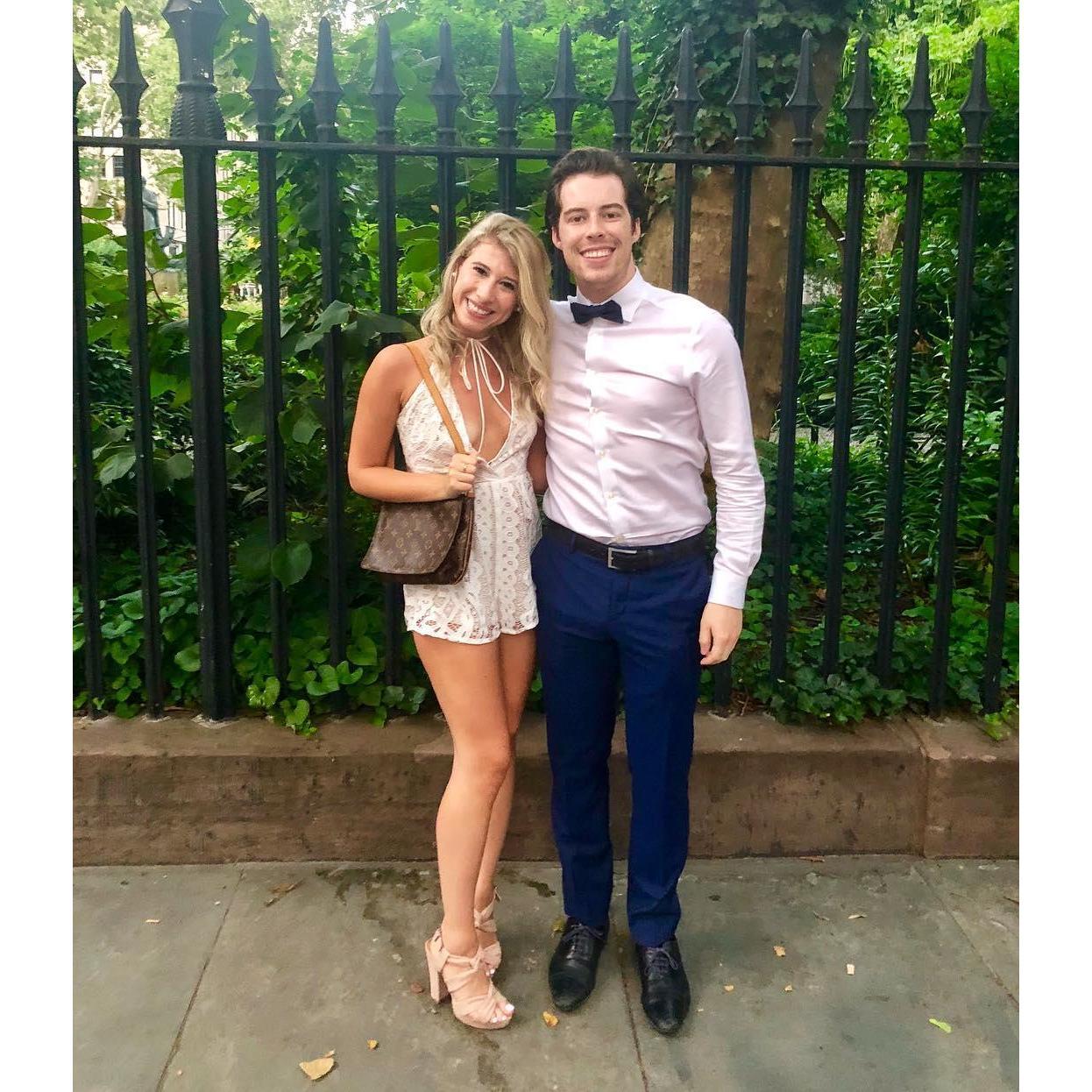 Celebrating our third dating anniversary in New York City