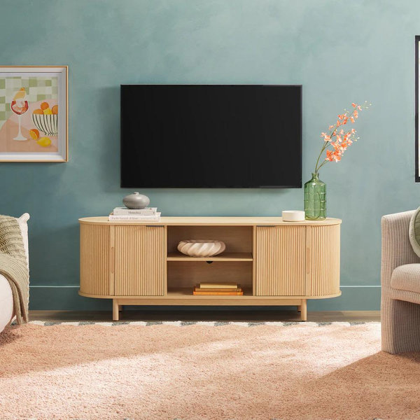Chloe Modern Reeded TV Stand 70”