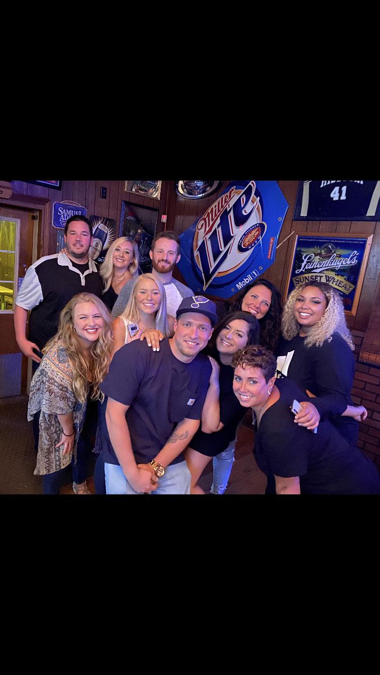 Brooks’ birthday party at the Hitching Post, where we met!