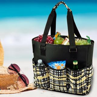 30-Can Multi Pocketed Extra Large Insulated Cooler Tote
