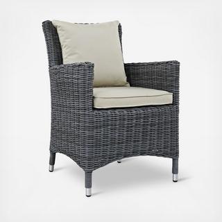 Summon Dining Outdoor Sunbrella Armchair