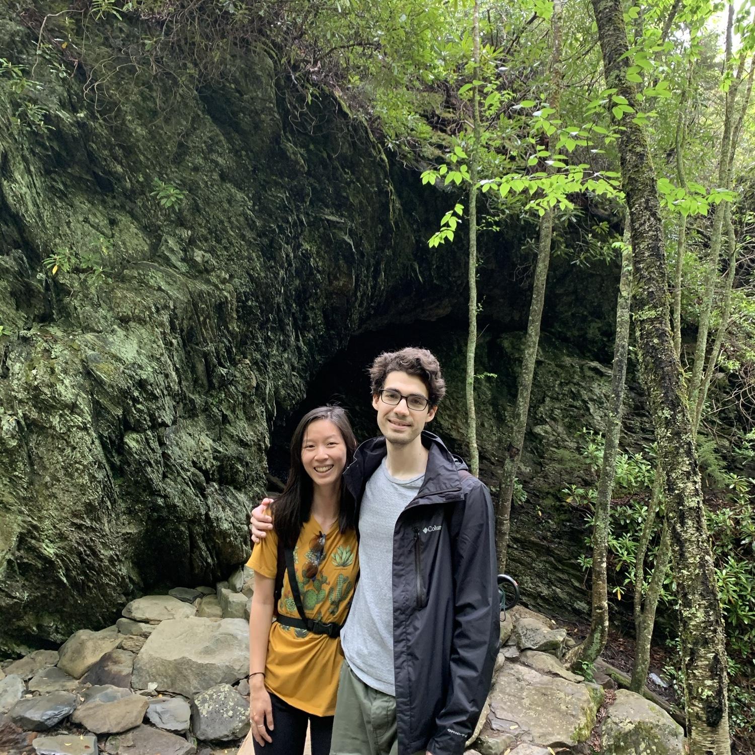 Looking happy and excited for our hike to Alum Cave (before realizing they would be adding on the hike Leconte)