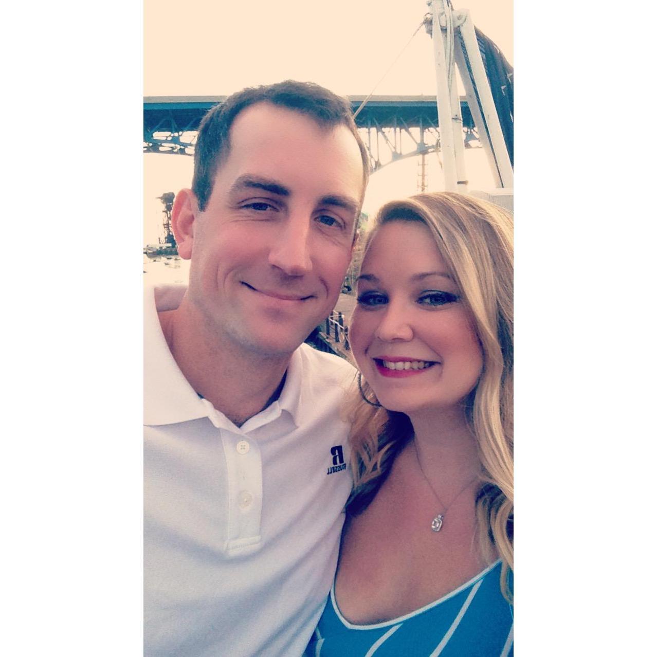Having dinner on the Nautica Queen, summer 2017.