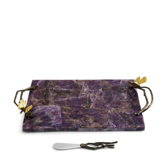 Michael Aram Butterfly Ginkgo Luxe Cheeseboard and Spreader - 100% Exclusive
