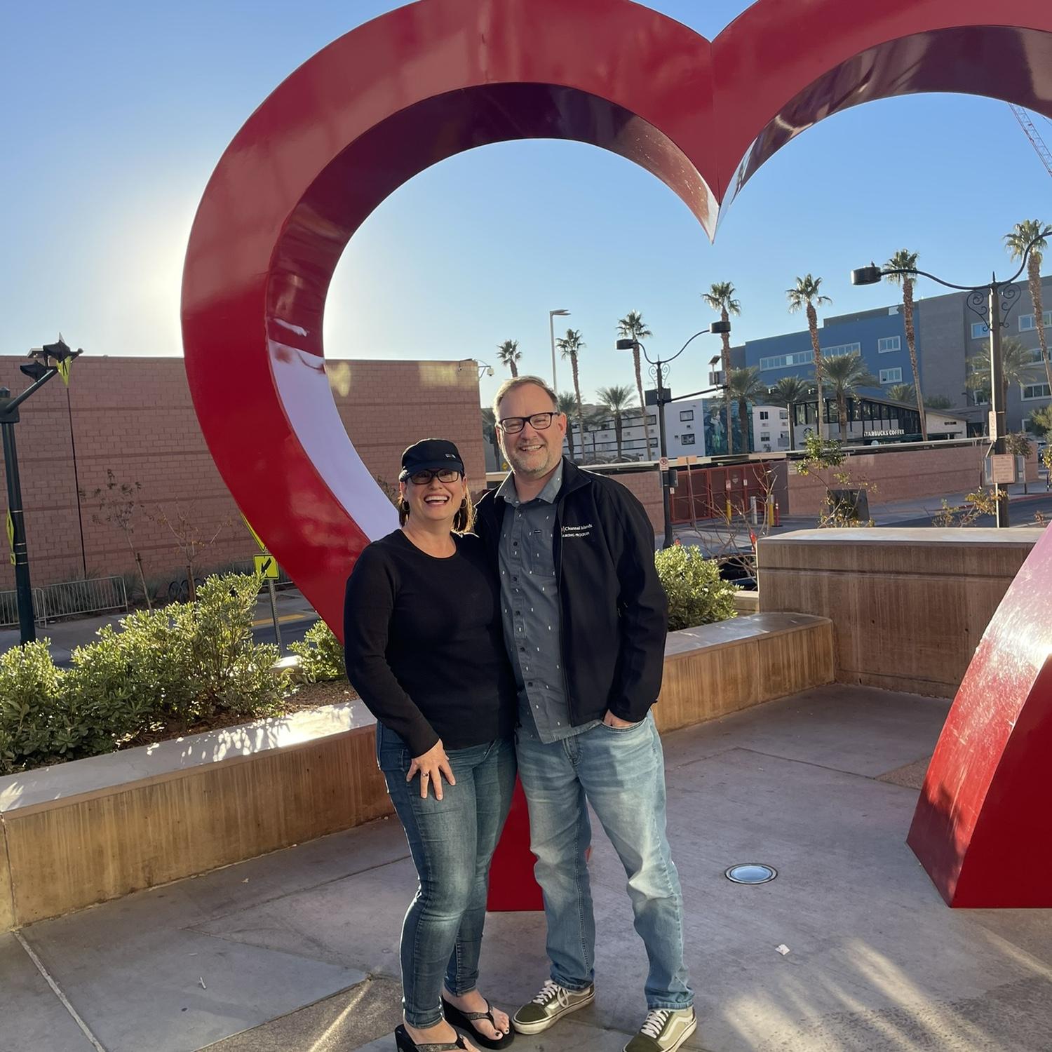 This picture in December 2023 celebrating our 4 year anniversary sums us up. LOVE!