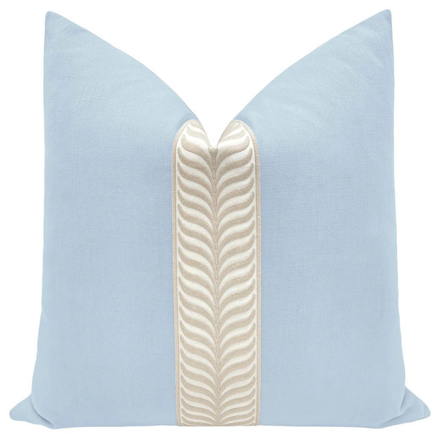 CLASSIC LINEN // POWDER BLUE + TRELLIS TRIM // NATURAL