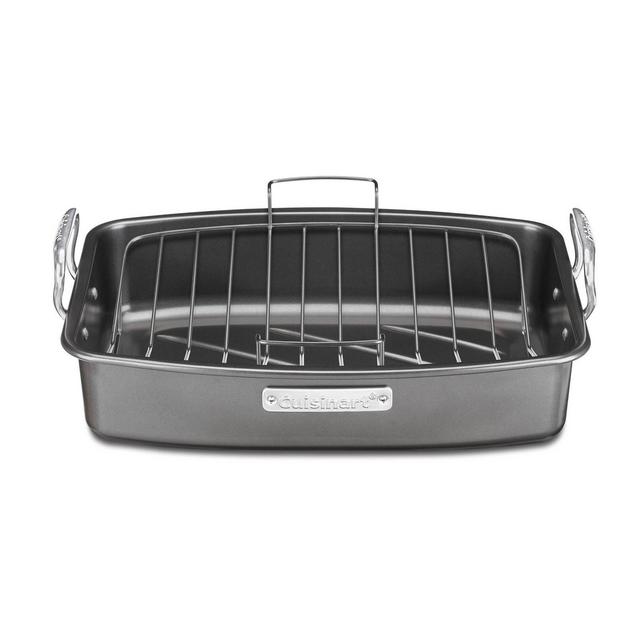 Cuisinart 17" X 13" Non-Stick Roasting and Lasagna Pan with Non-Stick V-Rack-ASR-1713V