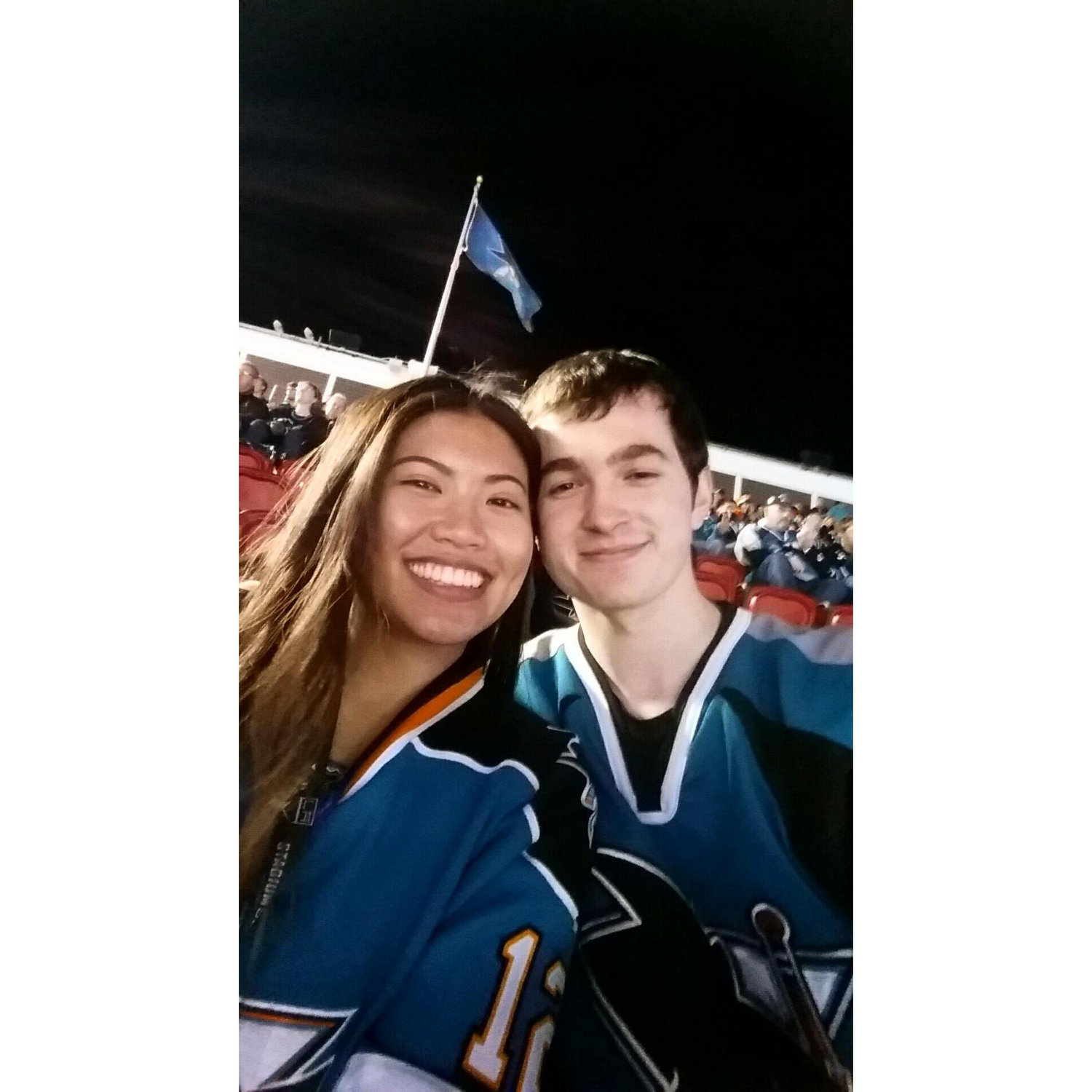 Outdoor Stadium Series Sharks vs Kings 2015