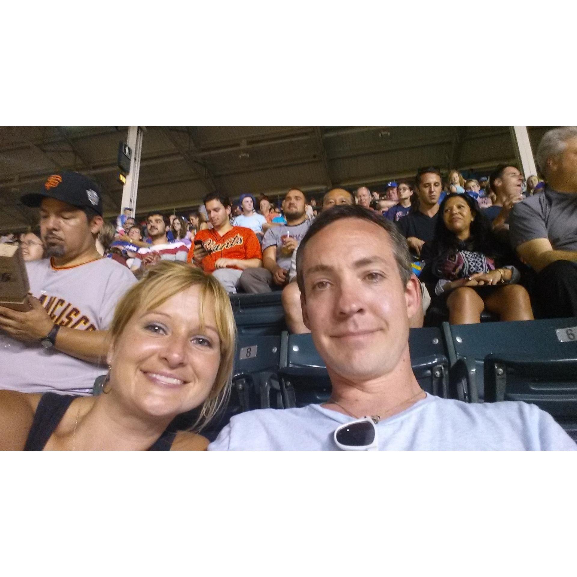 One of the many sporing events, this one...a Cubs game.