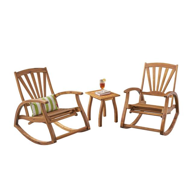 Christopher Knight Home 306944 Clark Rocker Recliners, Teak