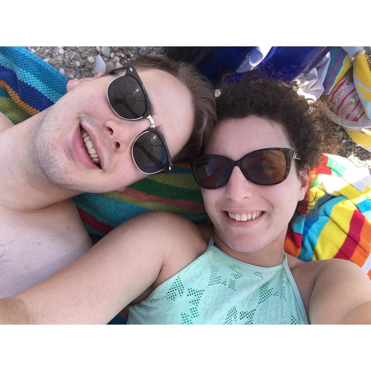 Beach trip!! Will loves to swim but needed 1000 SPF sunscreen!