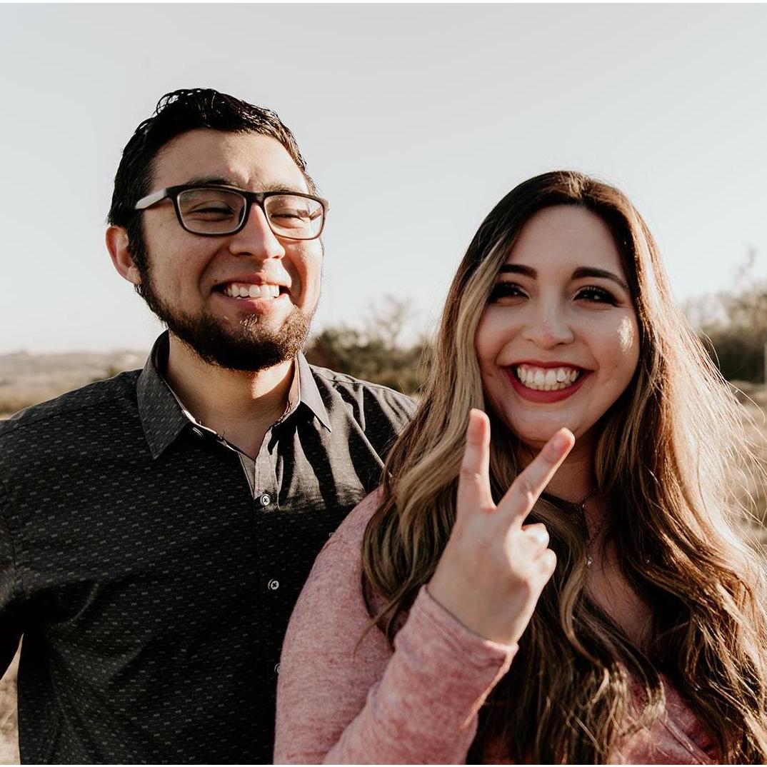 We took our engagement pictures in 30 degree weather at 8AM in the morning. I don't know who was more excited for them to be over...