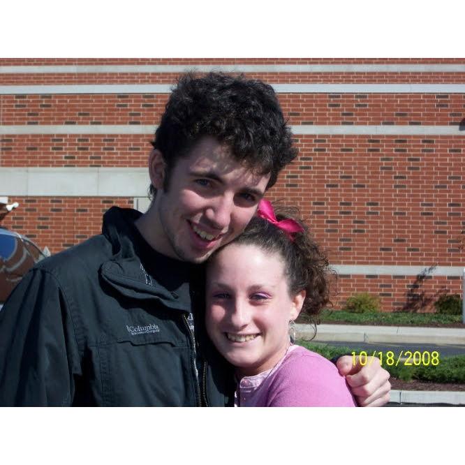 October 2008 - Forrest visiting Olivia on campus at DeSales