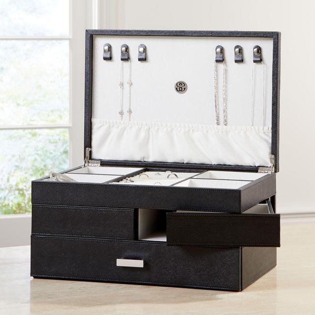 Agency Large Black Jewelry Box