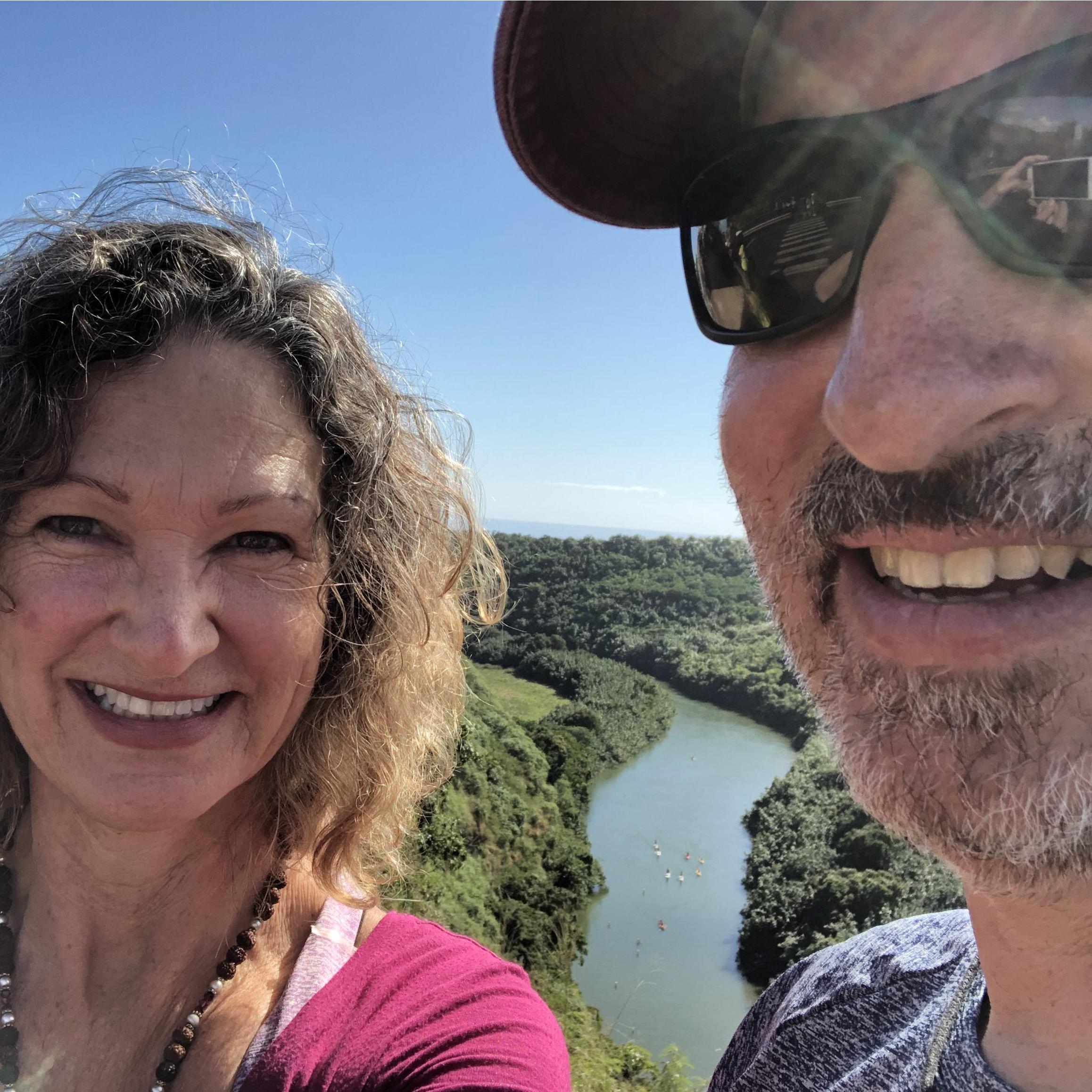 We enjoyed kayaking along the Wailua River in Kauai.