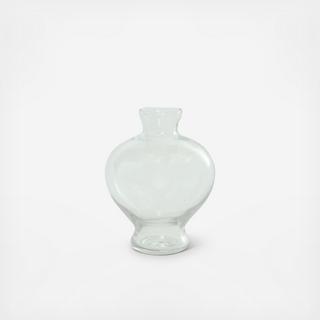 Footed Glass Vase