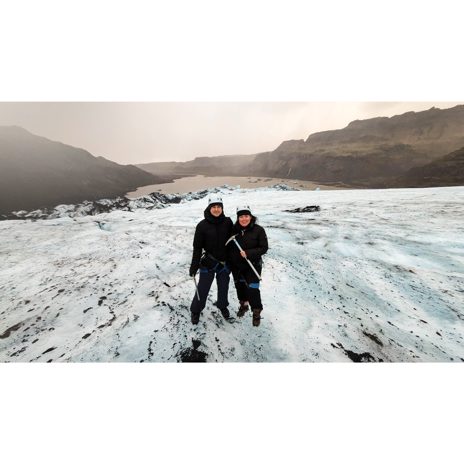 Conquering glaciers during hail storms