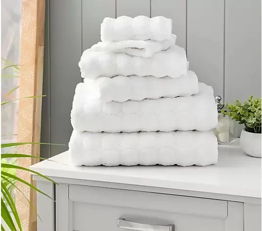 Martha Stewart Textured Hexagon 6-Piece Bath Towel Set