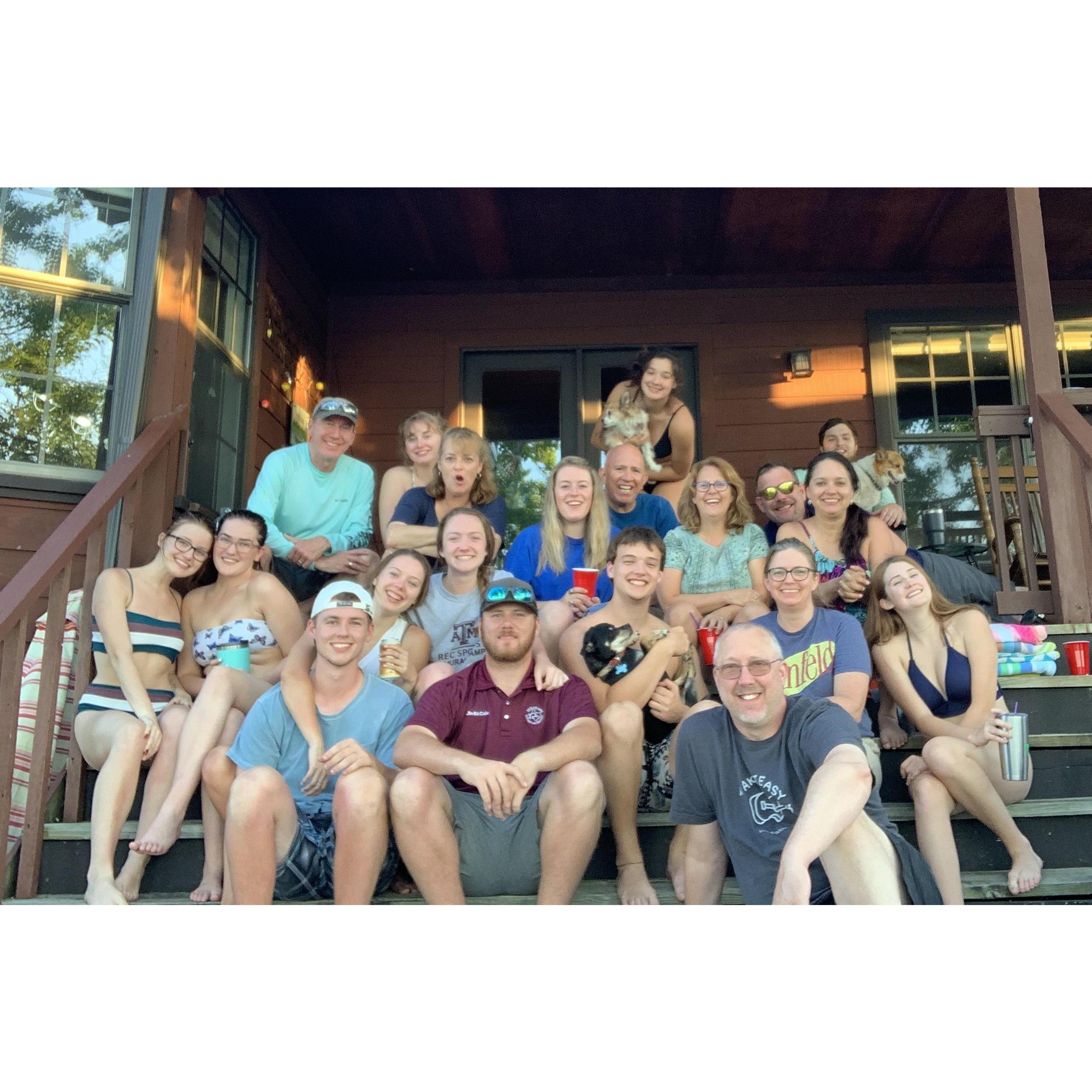 Adam and Marisa with close friends celebrating Marisa's mom's birthday!