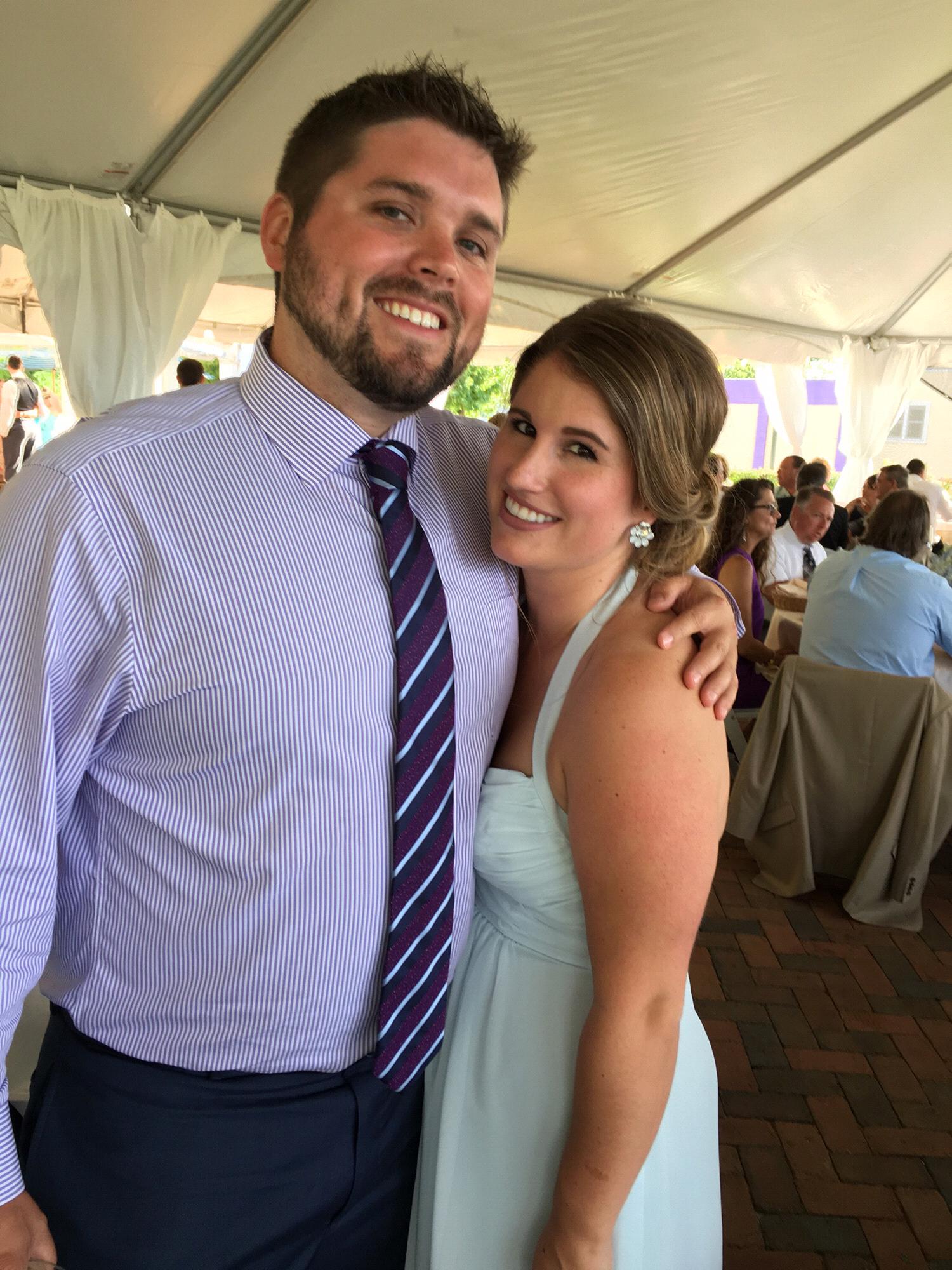 Our friend Sam and Spencer's wedding - the first wedding we attended together.