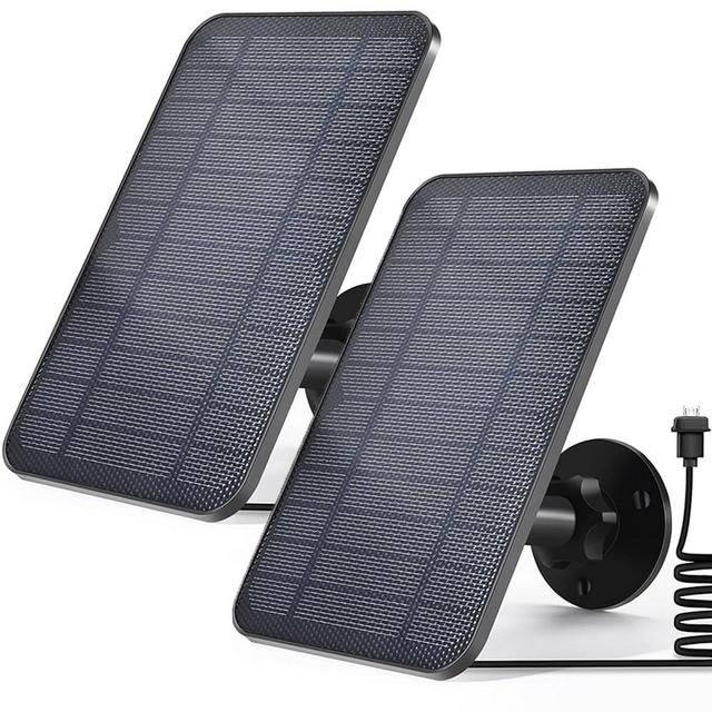 Solar Panel for Blink Camera, Solar Panel Compatible with Blink Outdoor 3rd Gen XT XT2 Camera, IP65 Waterproof, 13.12ft Cable, Wall Mount, 2 Pack